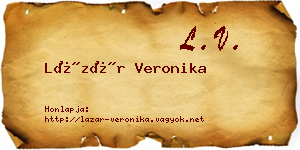 Lázár Veronika névjegykártya