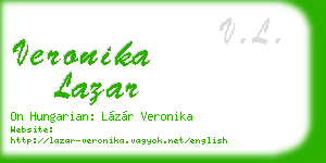 veronika lazar business card
